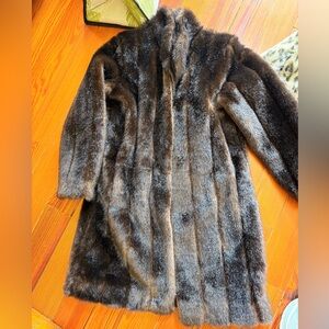 Fabulous Furs Dark Brown Teddy Jacket